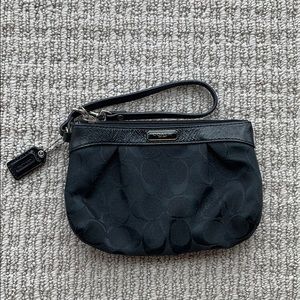Unused Black Coach Wristlet